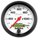 Autometer Phantom 3-3/8in 120MPH Speedometer Electric Program w/ LCD Odometer thumbnail 6