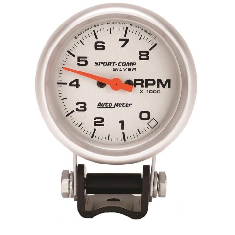 Autometer Ultra-Lite 2-5/8in Pedestal Tachometer 0-8000 RPM Gauge thumbnail 4