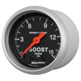 Autometer 2-1/16in 0-15 PSI Mechanical Sport-Comp Boost Pressure Gauge thumbnail 3