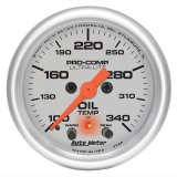 Autometer Ultra-Lite 2-1/16in. / 340 Degree F (Stepper Motor w/Peak & Warn) Oil Temperature Gauge thumbnail 8