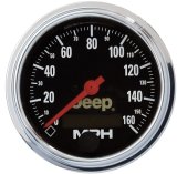 Autometer Jeep 3.375 In-Dash 0-160 MPH Electrical Speedometer Gauge - Programmable thumbnail 3