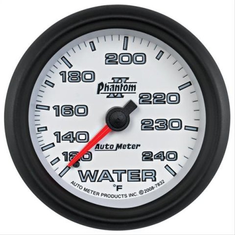 Autometer Phantom II 2-5/8in 120-240 Degree F Mechanical Water Gauge