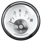 Autometer Prestige Series Pearl 2-1/16in 100PSI Electronic Oil Pressure Gauge thumbnail 2