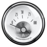 Autometer Prestige Series Pearl 2-1/16in 100PSI Electronic Oil Pressure Gauge thumbnail 7