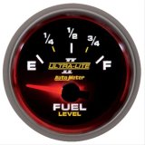 Autometer Ultra-Lite II 2-1/16in 0 OHMS Empty / 90 OHMS Full Electronic Fuel Level Gauge thumbnail 2