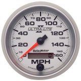 Autometer Ultra-Lite II 3-3/8in 0-160MPH Electronic Programmable Speedometer thumbnail 2