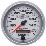 Autometer Ultra-Lite II 3-3/8in 0-160MPH Electronic Programmable Speedometer thumbnail 3