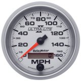 Autometer Ultra-Lite II 3-3/8in 0-160MPH Electronic Programmable Speedometer thumbnail 4