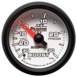 Autometer Phantom II 52.4mm Mechanical Vacuum / Boost Gauge 30 In. HG/30 PSI thumbnail 4