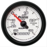 Autometer Phantom II 52.4mm Electronic Vacuum / Boost Gauge 30 In. HG/30 PSI thumbnail 1
