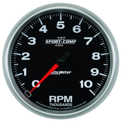 Autometer Sport-Comp II 52mm 0-100 PSI Mechanical Oil Pressure Gauge thumbnail 4