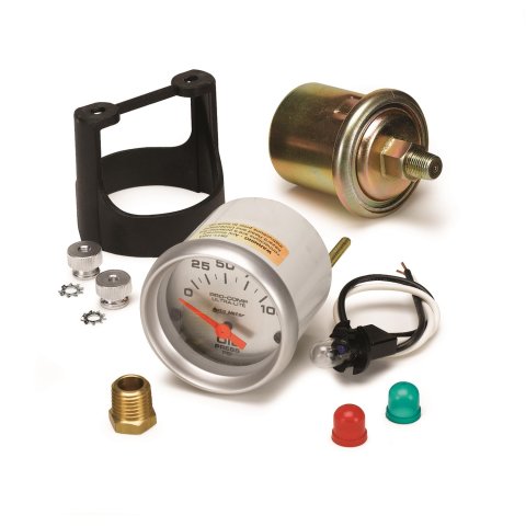 Autometer Ultra-Lite 52mm 0-100 PSI Electronic Oil Pressure Gauge thumbnail 2