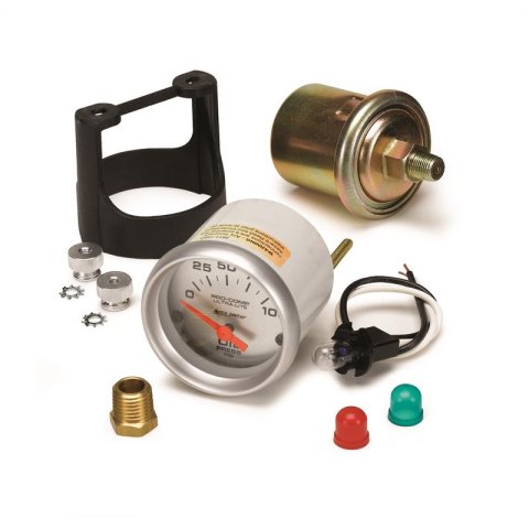 Autometer Ultra-Lite 52mm 0-100 PSI Electronic Oil Pressure Gauge thumbnail 4
