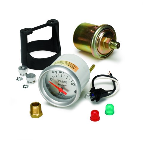 Autometer Ultra-Lite 52mm 0-100 PSI Electronic Oil Pressure Gauge thumbnail 6