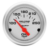 Autometer Ultra-Lite 52mm 100-250 Deg F Electronic Oil Temperature Gauge thumbnail 3