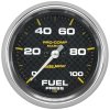 Autometer Marine Carbon Fiber 2-5/8in 100 PSI Digital Stepper Motor Fuel Pressure Gauge thumbnail 5
