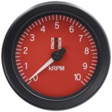 Autometer Stack Sport 88mm 0-10K RPM Tachometer - Red thumbnail 1