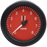 Autometer Stack Sport 88mm 0-8K RPM Tachometer - Red thumbnail 1