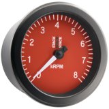 Autometer Stack Sport 88mm 0-8K RPM Tachometer - Red thumbnail 5