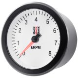 Autometer Stack Sport 88mm 0-8K RPM Tachometer - White thumbnail 4