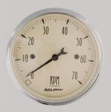 Autometer 3-1/8in Antique Beige In-Dash 7K RPM Tachometer Gauge thumbnail 1