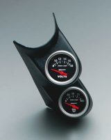 Autometer 03-04 Mercury Marauder 2-1/6in A-Pillar Dual Gauge Pod - Black thumbnail 2