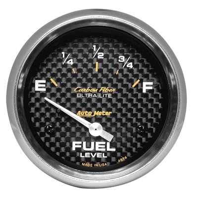 Autometer AP 65+ GM 2-5/8in Fuel Level Carbon Fiber Electric Gauge Pod thumbnail 1