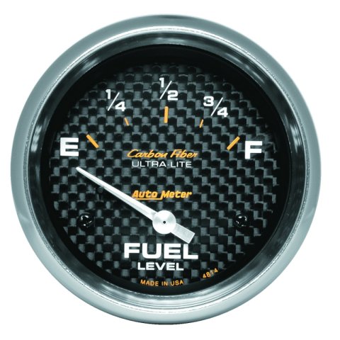 Autometer AP 65+ GM 2-5/8in Fuel Level Carbon Fiber Electric Gauge Pod thumbnail 2