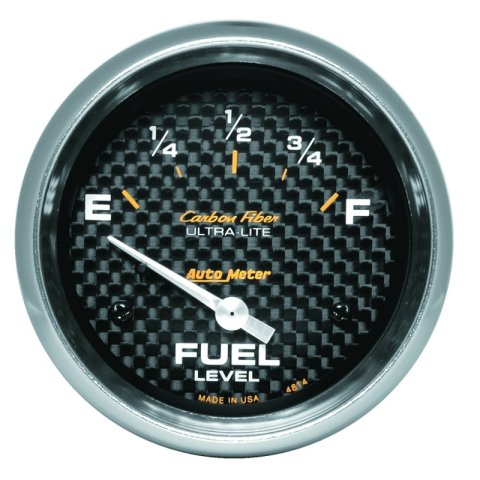 Autometer AP 65+ GM 2-5/8in Fuel Level Carbon Fiber Electric Gauge Pod thumbnail 4