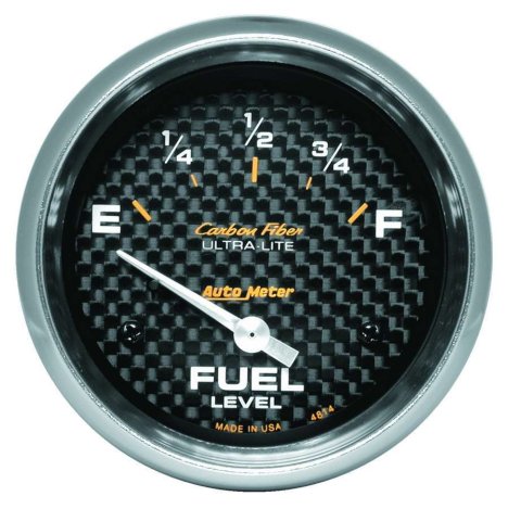Autometer AP 65+ GM 2-5/8in Fuel Level Carbon Fiber Electric Gauge Pod thumbnail 8
