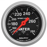 Autometer 2-1/16in 140-280 Degree F Mechanical Water Temp Sport-Comp Gauge thumbnail 1