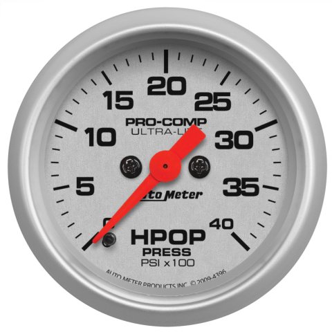 Autometer Ultra-Lite 2 1/16in Electrical 0-4000 PSI High Press Oil Pressure Gauge 94-07 Ford 7.3L thumbnail 4