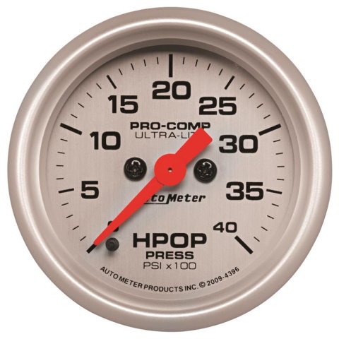 Autometer Ultra-Lite 2 1/16in Electrical 0-4000 PSI High Press Oil Pressure Gauge 94-07 Ford 7.3L thumbnail 8