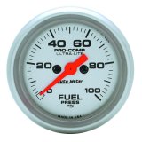 Autometer Ultra-Lite 52mm 0-100 PSI Electronic Fuel Pressure Gauge thumbnail 8