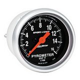 Autometer Sport-Comp 52mm 0-1600 Deg F Electronic EGT Gauge Kit thumbnail 2
