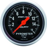 Autometer Sport-Comp 52mm 0-1600 Deg F Electronic EGT Gauge Kit thumbnail 3