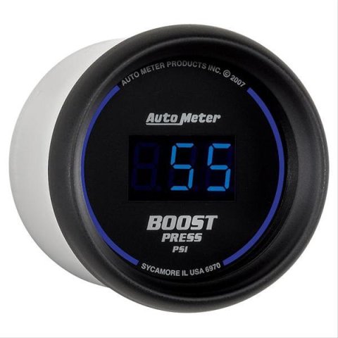 Autometer Cobalt Digital 52mm Digital 5-60 PSI Boost Gauge thumbnail 2
