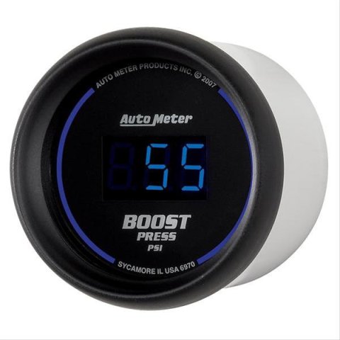 Autometer Cobalt Digital 52mm Digital 5-60 PSI Boost Gauge thumbnail 3