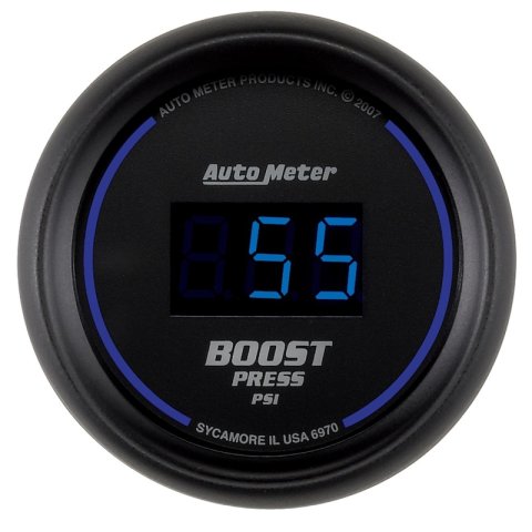 Autometer Cobalt Digital 52mm Digital 5-60 PSI Boost Gauge thumbnail 4