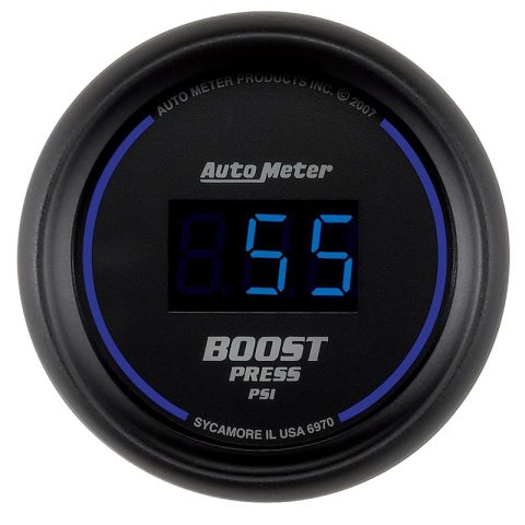 Autometer Cobalt Digital 52mm Digital 5-60 PSI Boost Gauge thumbnail 6