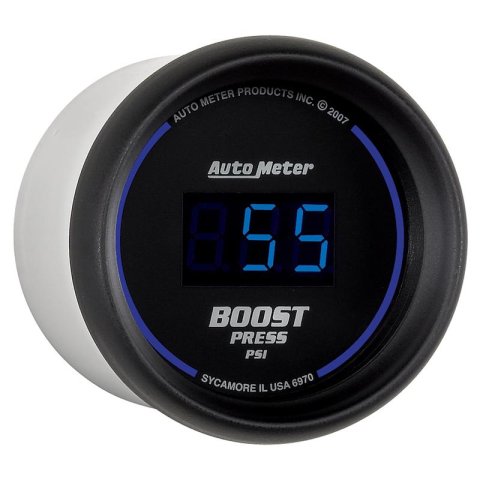 Autometer Cobalt Digital 52mm Digital 5-60 PSI Boost Gauge thumbnail 7