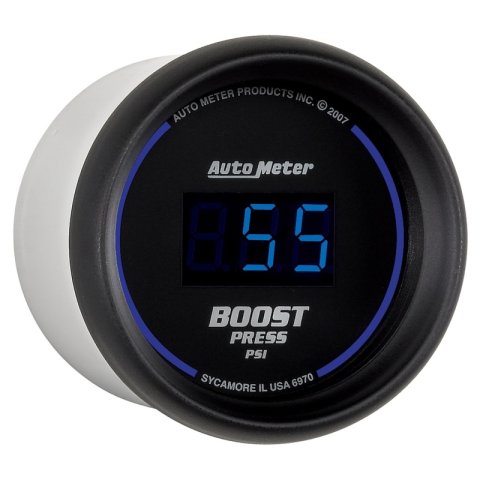 Autometer Cobalt Digital 52mm Digital 5-60 PSI Boost Gauge thumbnail 9
