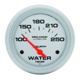 Autometer Ultra-Lite 66.7mm Short Sweep Electronic 100-250 Degree Water Temperature Gauge thumbnail 3