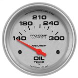 Autometer Ultra-Lite 66.7mm Short Sweep Electronic 140-300 Degree Oil Temperature Gauge thumbnail 2