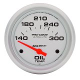 Autometer Ultra-Lite 66.7mm Short Sweep Electronic 140-300 Degree Oil Temperature Gauge thumbnail 3