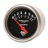 Autometer Sport-Comp 52mm 0-7 Bar Short Sweep Electronic Oil Pressure Gauge thumbnail 3