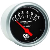 Autometer Sport-Comp 52mm 0-7 Bar Short Sweep Electronic Oil Pressure Gauge thumbnail 6