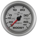Autometer UL II 2 5/8inch 30 IN HG/45 PSI Mechanical Boost/Vacuum Gauge thumbnail 1