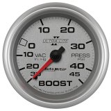 Autometer UL II 2 5/8inch 30 IN HG/45 PSI Mechanical Boost/Vacuum Gauge thumbnail 4