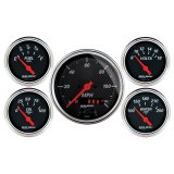 Autometer Designer Black Dash Kit 5pc MPH / Fuel / Oil / WTMP / Volt thumbnail 4